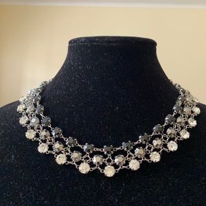ABS Allen Schwartz Crystal Choker Necklace